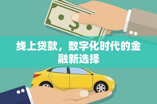 东兰线上贷款，数字化时代的金融新选择