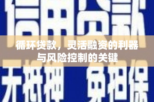 东兰循环贷款，灵活融资的利器与风险控制的关键