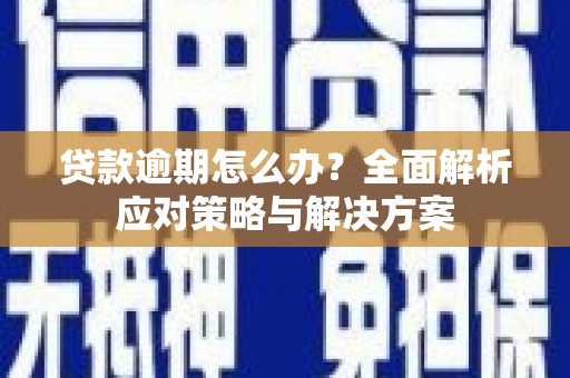东兰贷款逾期怎么办？全面解析应对策略与解决方案